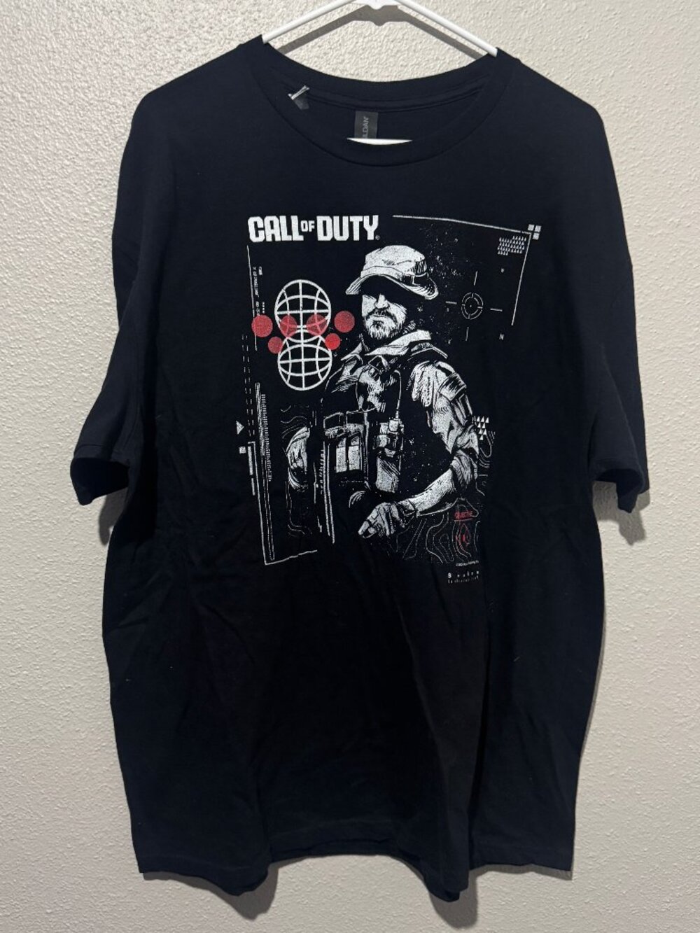 Call of Duty Gildan Softstyle Black Graphic T-Shirt Size XL Gaming Tee